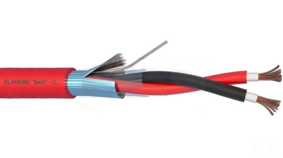 სახანძრო კაბელი  ELANFIRE (2X1,00 TW )+SH 282101R (100მ)