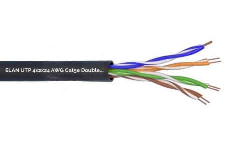 ქსელის კაბელი Elan UTP CAT5e Jelly outdoor 4x2x24AWG_099243 (305მ)