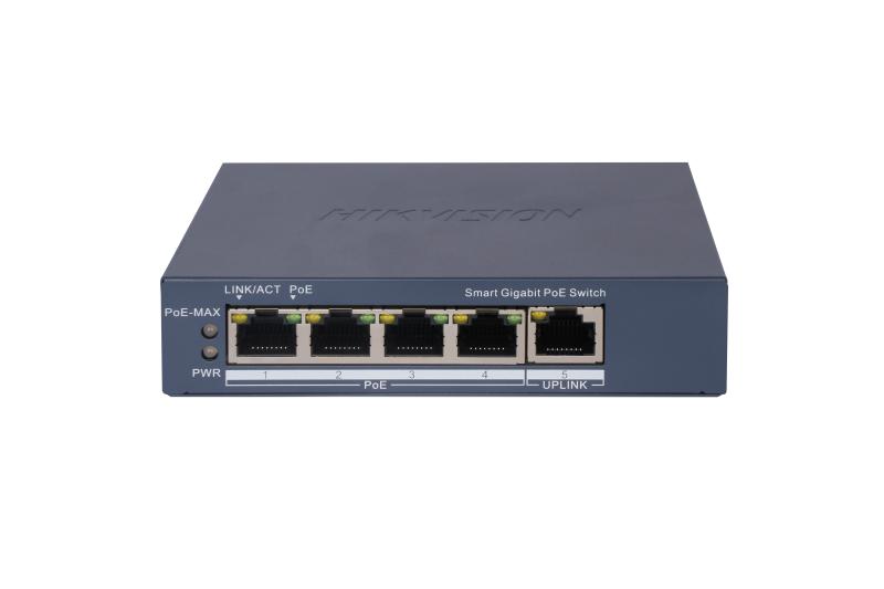 სვიჩი POE DS-3E1505P-EI,4 Port Gigabit Smart POE Switch