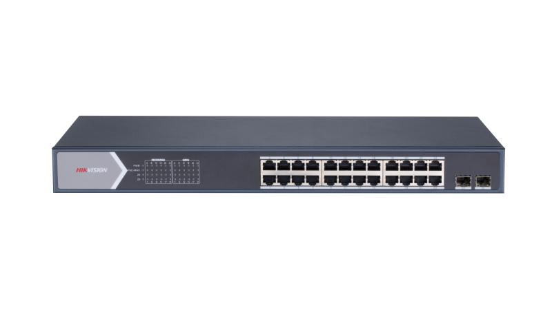 სვიჩი Poe Hikvision,DS-3E0526P-E/M(B), 24 Port, Gigabit, Unmanaged