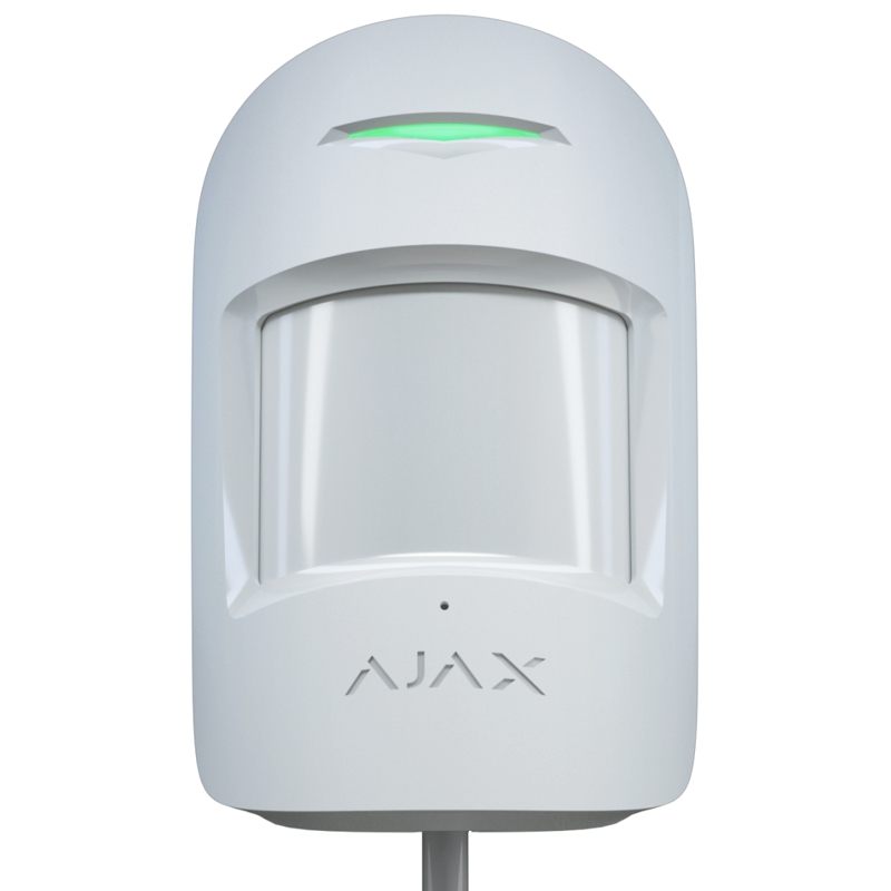 ჰიბრიდული მოძრაობის და შუშის მსხვრევის დეტექტორი Ajax CombiProtect Fibra ASP white