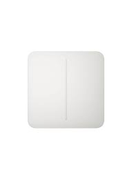 ორიანი ჩამრთველი საფარი (თეთრი) Ajax SoloButton (2-gang) White